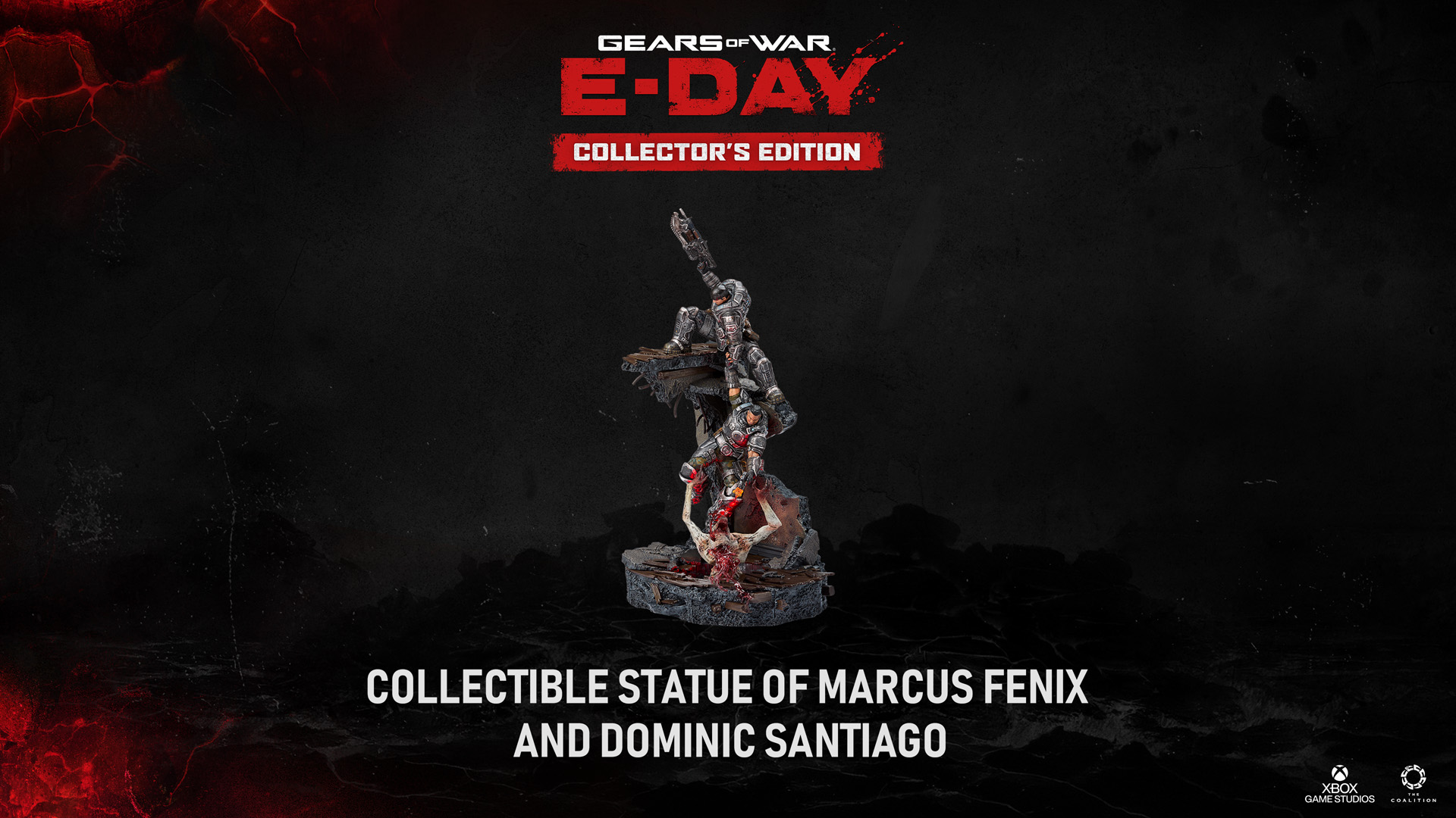 Gears of War E-Day Collector's Edition 15-inch Marcus and Dom diorama statue