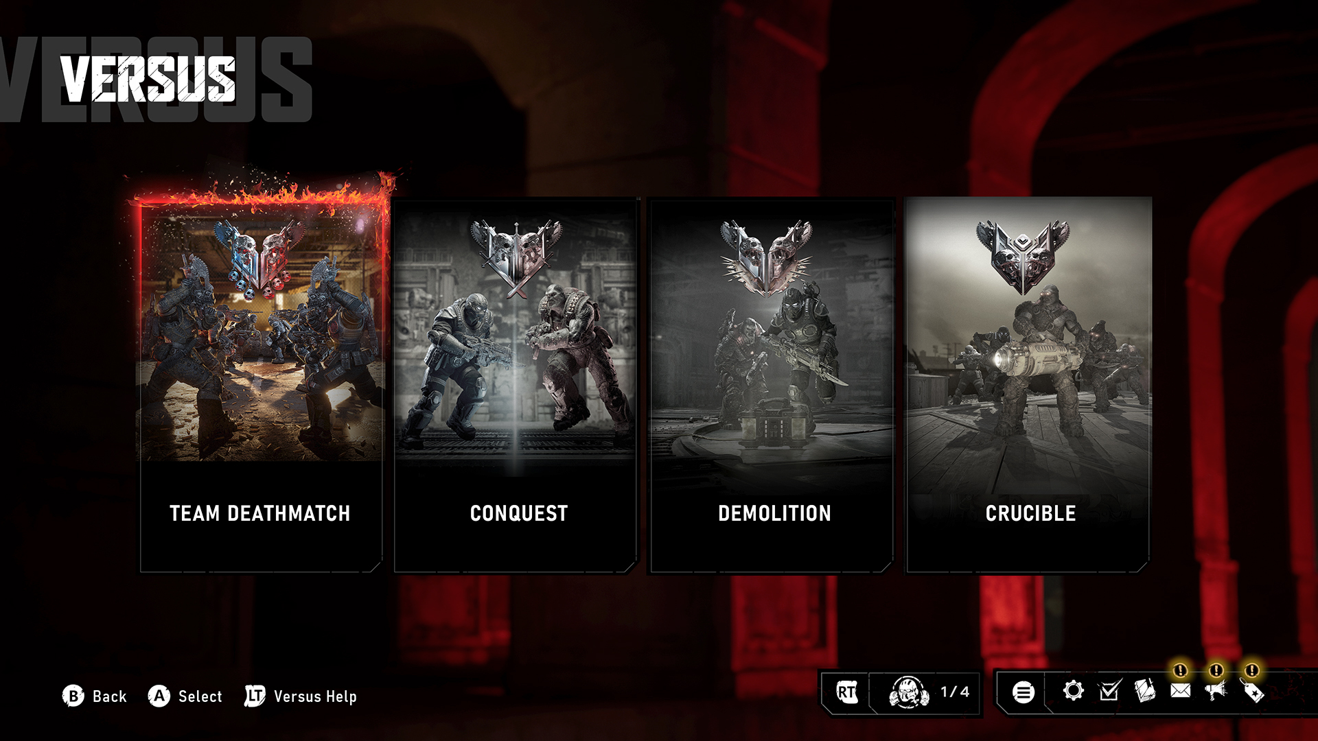 Team Deathmatch mode in Gears of War E-Day